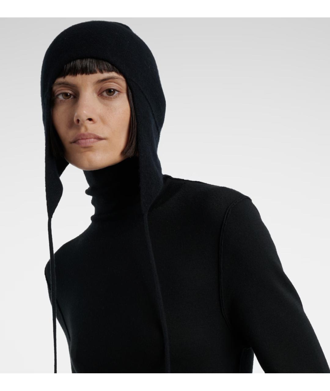 THE ROW Черная кашемировая шапка, фото 3