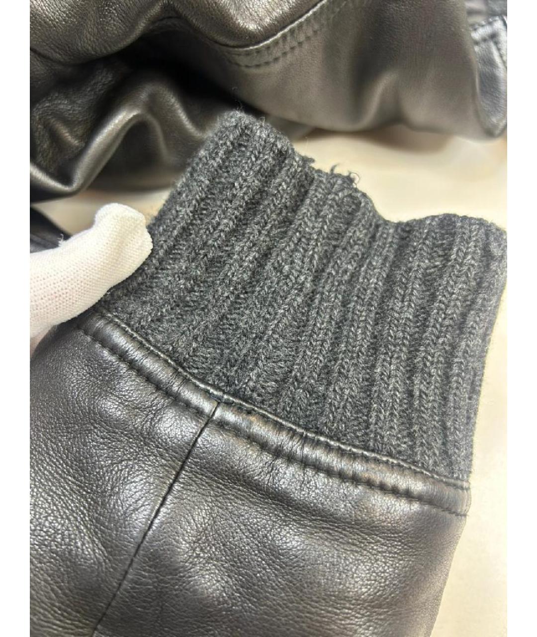 DOLCE&GABBANA Черная кожаная куртка, фото 9