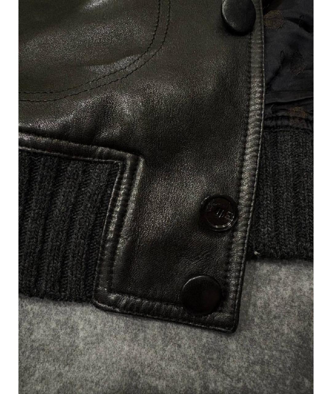 DOLCE&GABBANA Черная кожаная куртка, фото 5
