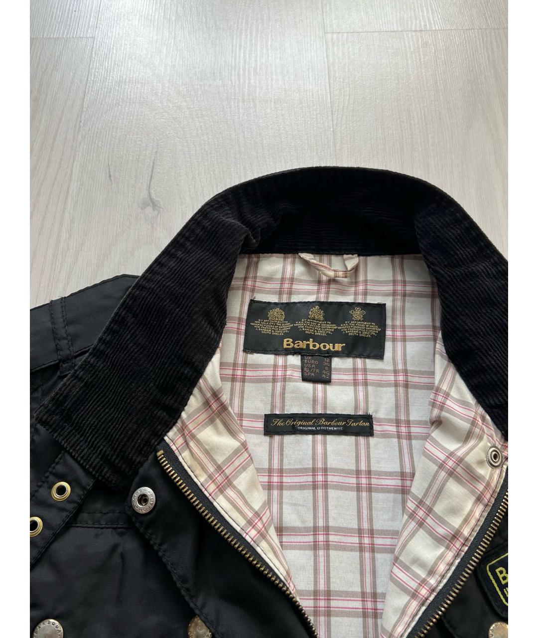 BARBOUR Черная полиамидовая куртка, фото 6