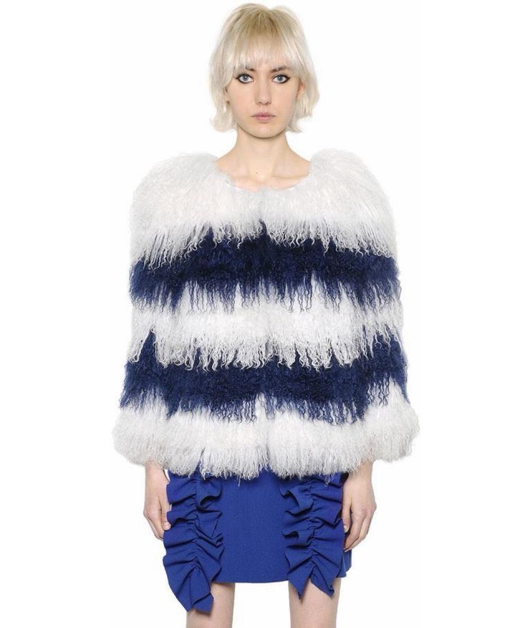 MSGM Мульти меховая шуба, фото 5