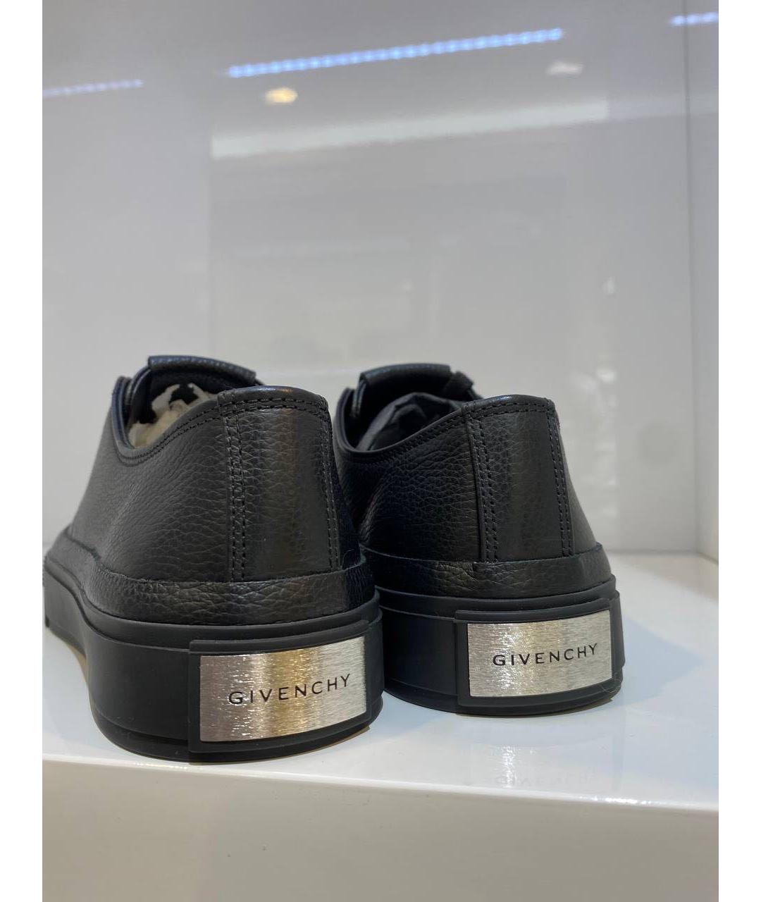 GIVENCHY Черные кожаные кеды, фото 3
