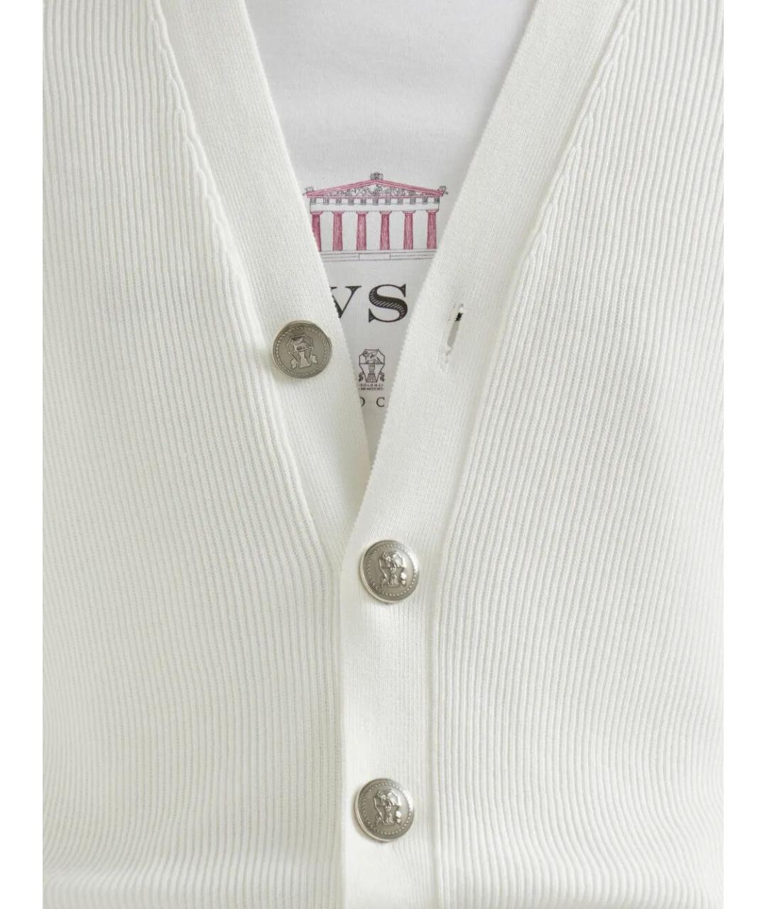 BRUNELLO CUCINELLI Белый хлопковый кардиган, фото 3