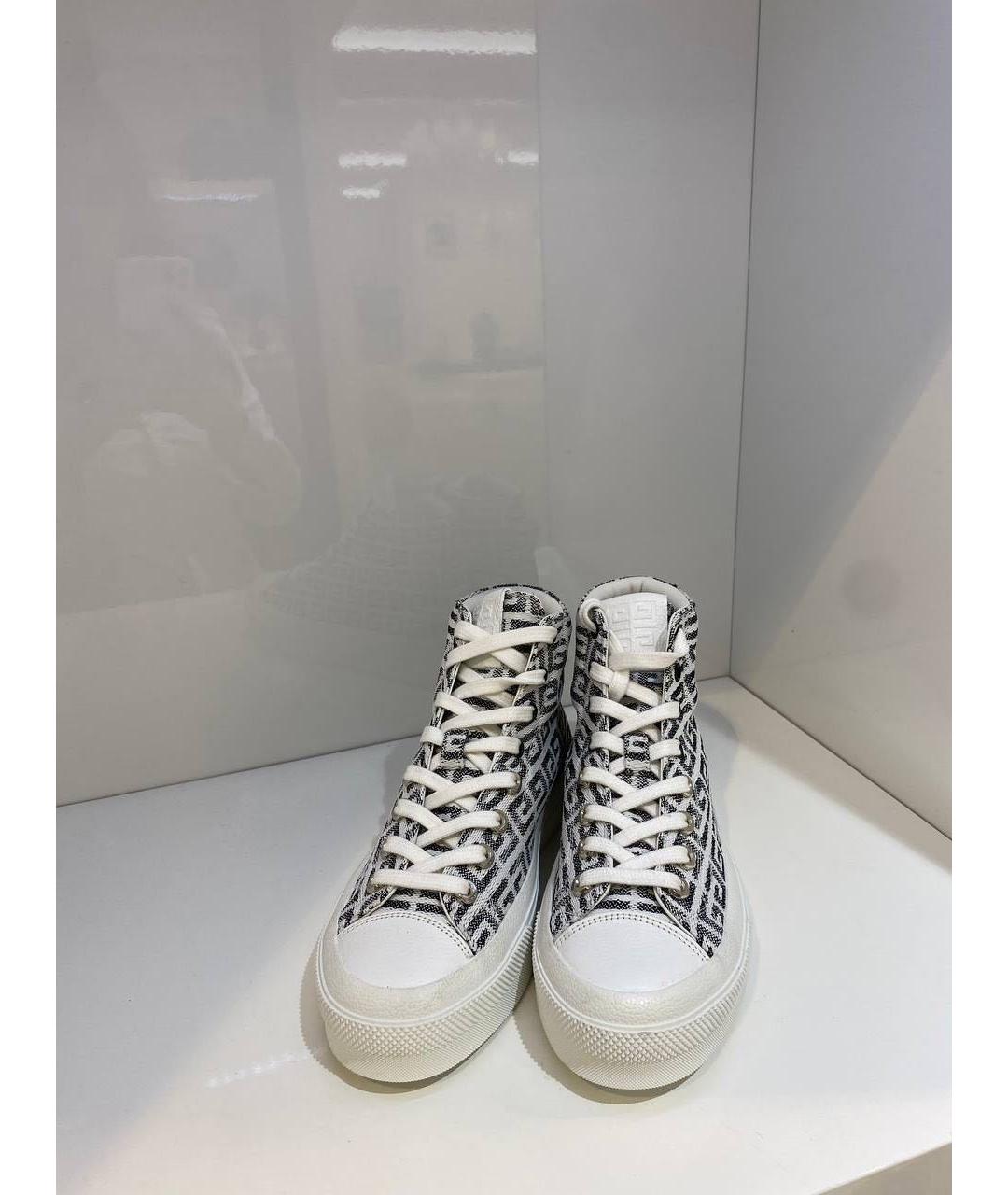 GIVENCHY Белые текстильные кеды, фото 2