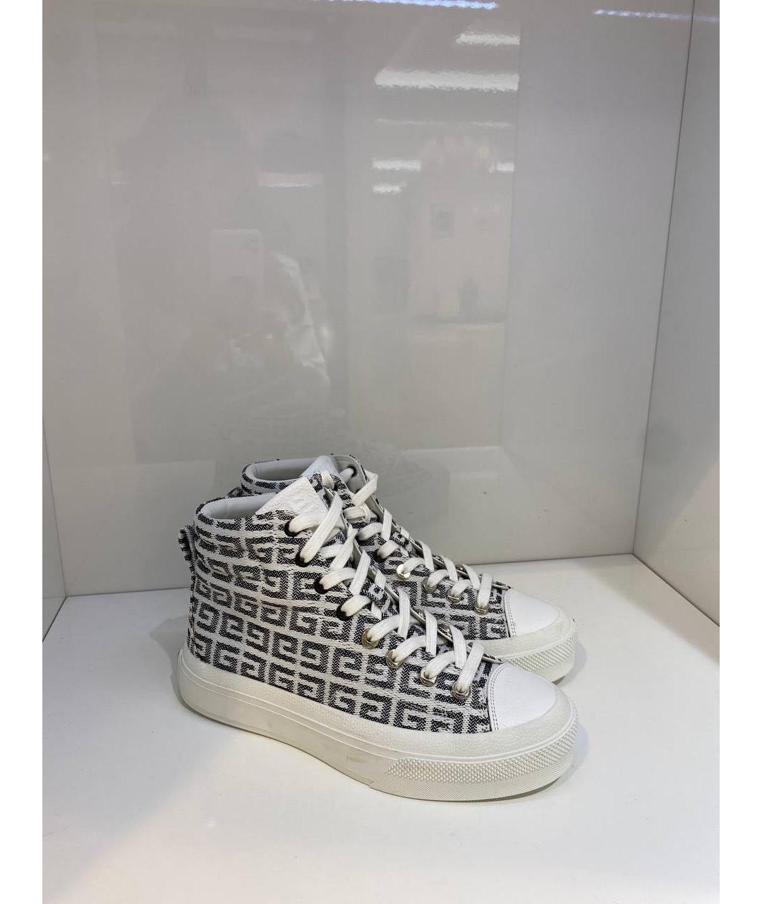 GIVENCHY Белые текстильные кеды, фото 4