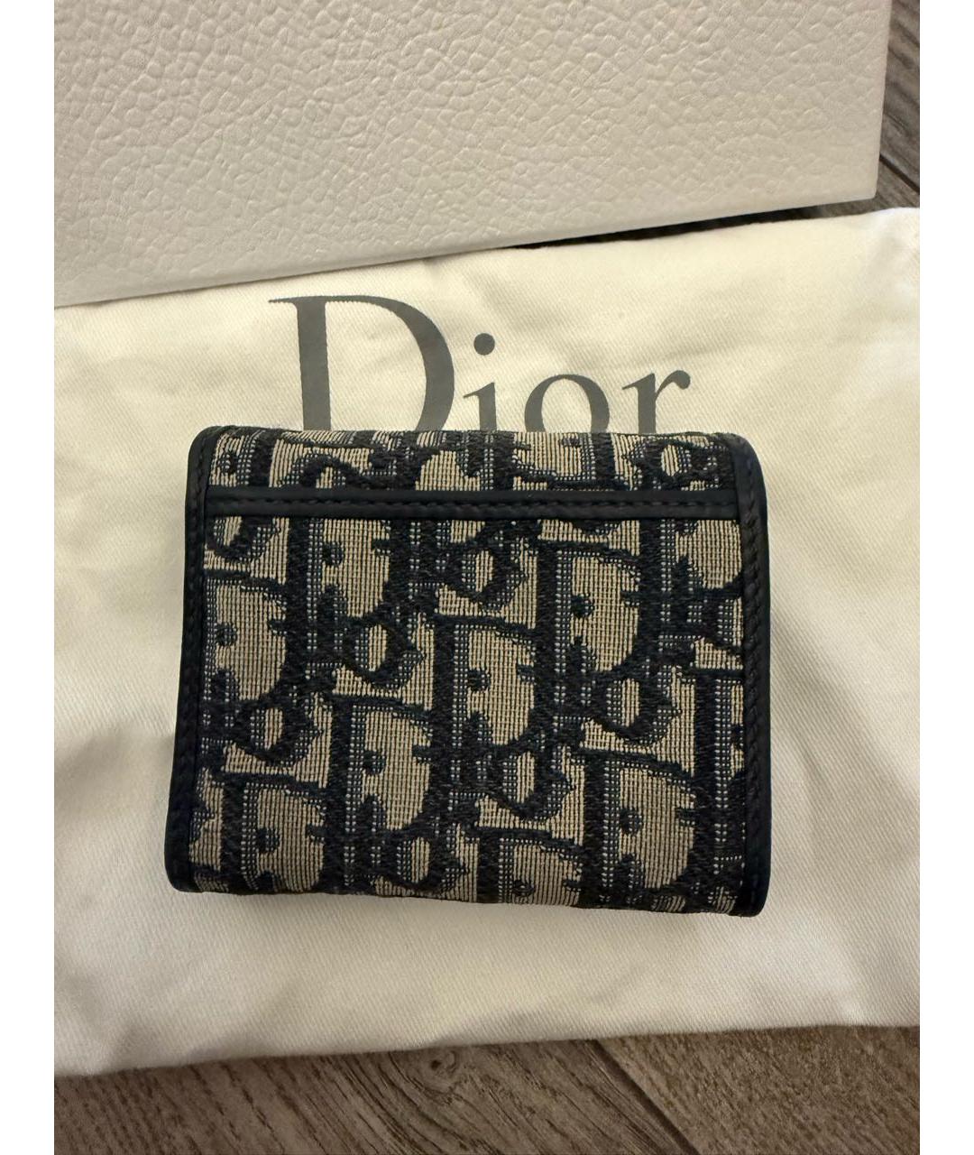 CHRISTIAN DIOR Темно-синий кошелек, фото 2