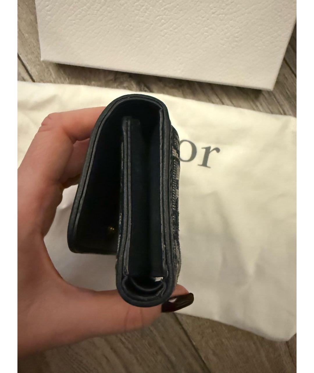 CHRISTIAN DIOR Темно-синий кошелек, фото 5