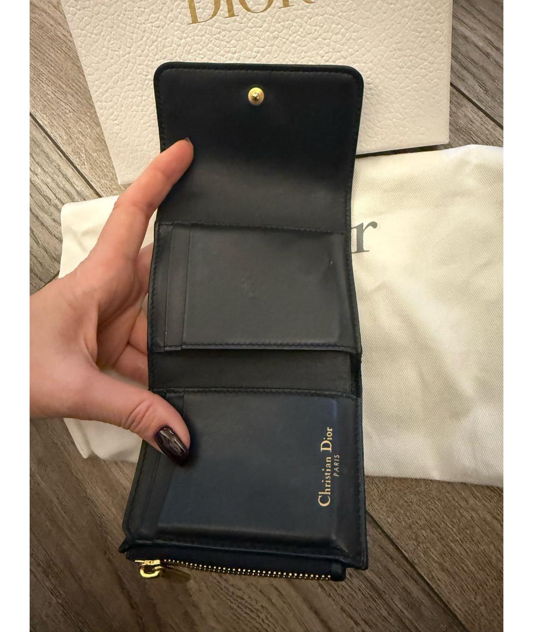 CHRISTIAN DIOR Темно-синий кошелек, фото 3