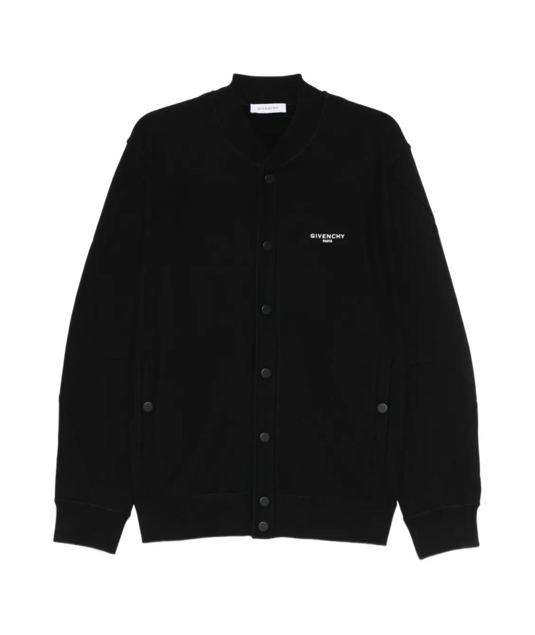 GIVENCHY Черный хлопковый кардиган, фото 1