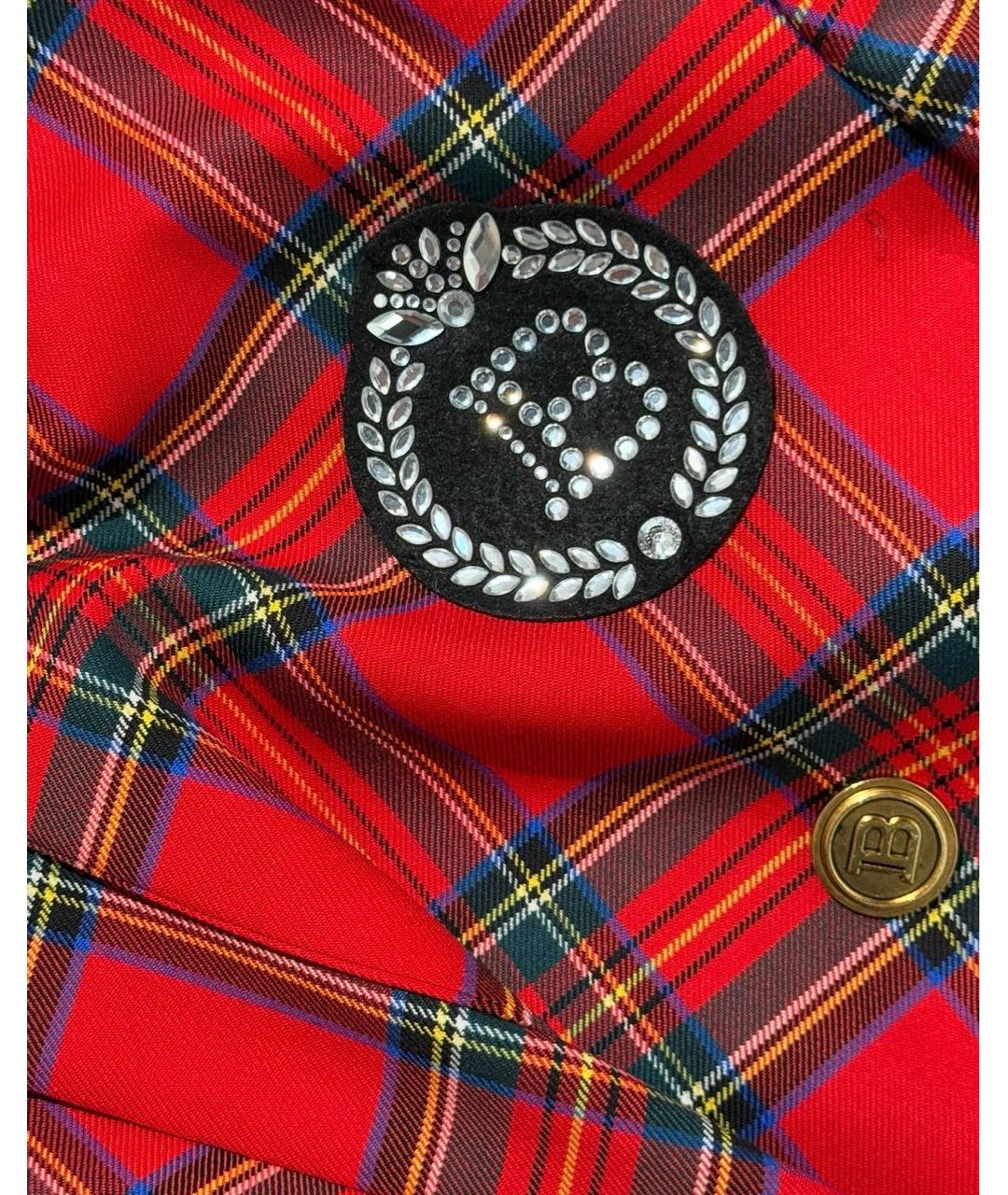 BALMAIN KIDS Красный шерстяной жакет / жилет, фото 4