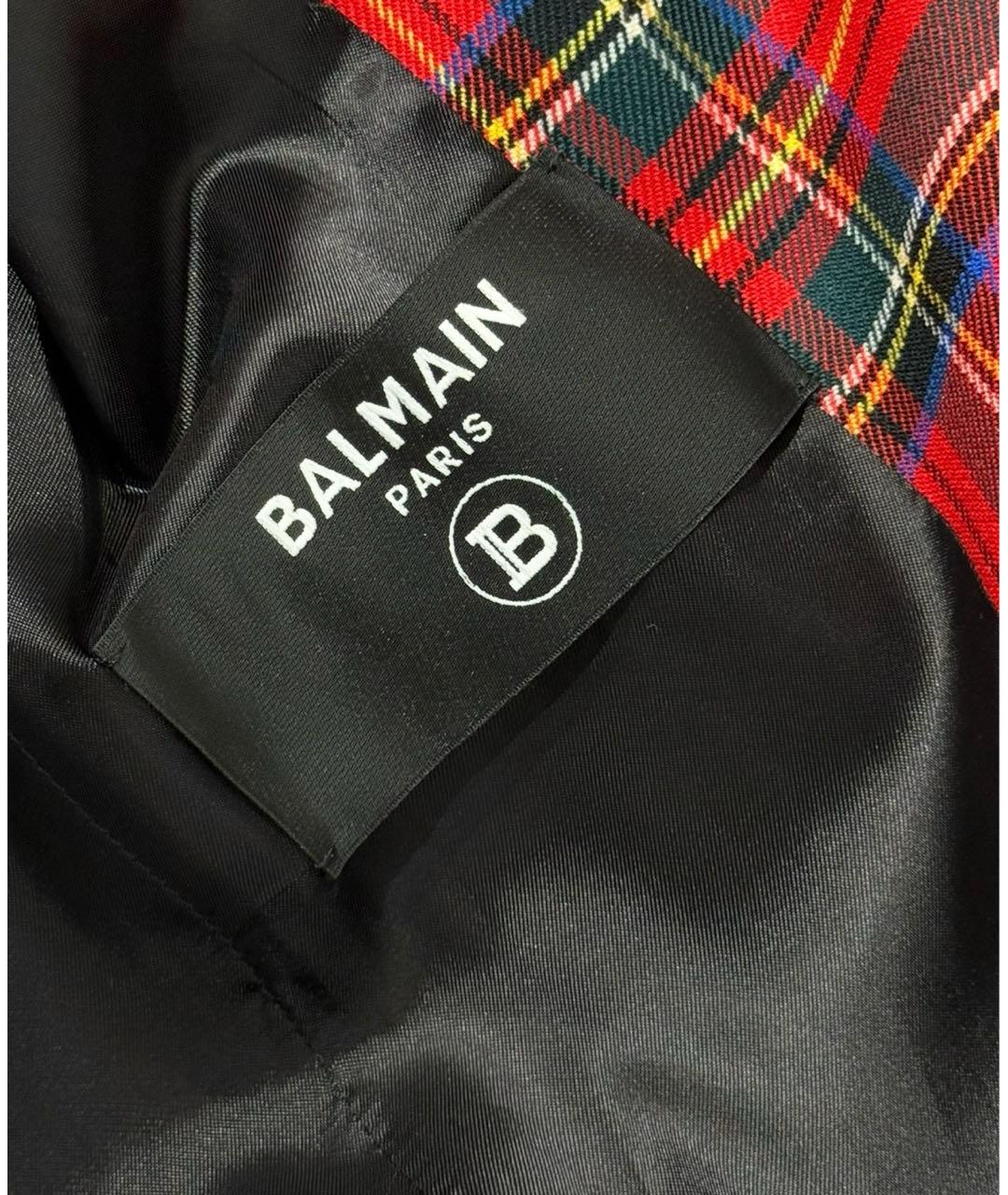 BALMAIN KIDS Красный шерстяной жакет / жилет, фото 3