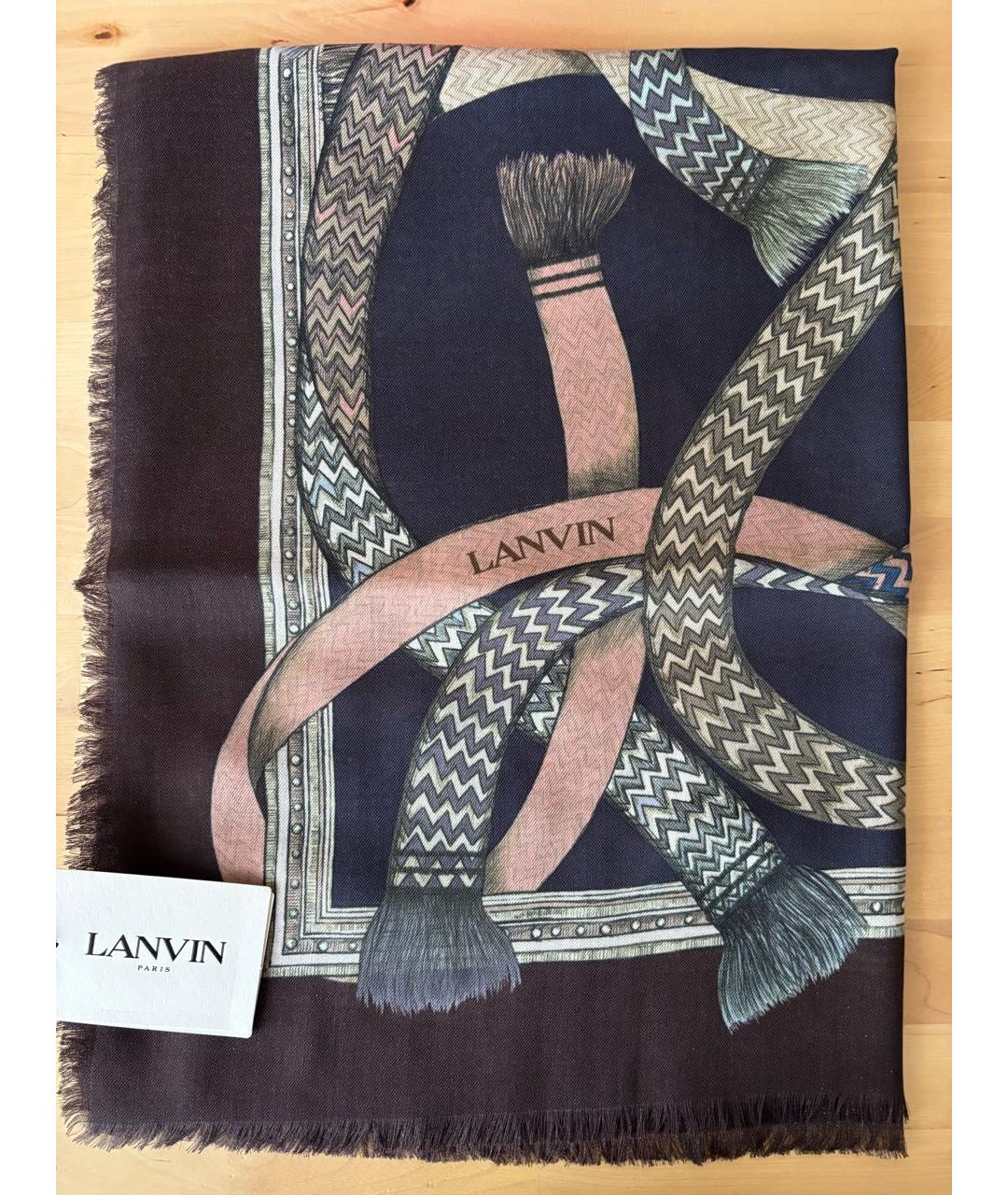 LANVIN Мульти кашемировый платок, фото 7