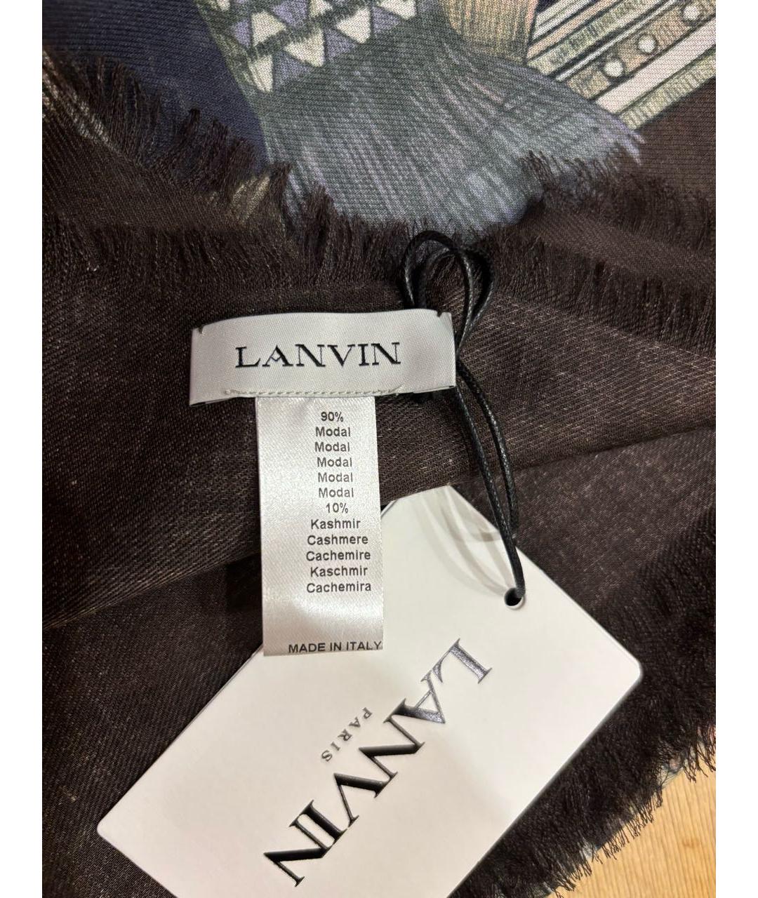 LANVIN Мульти кашемировый платок, фото 3