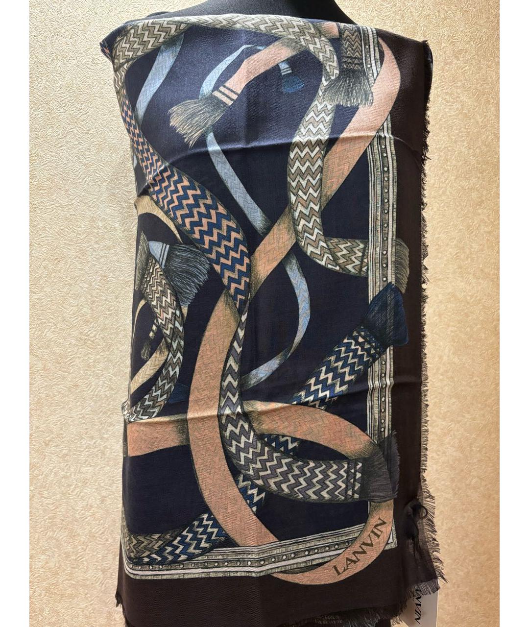 LANVIN Мульти кашемировый платок, фото 2