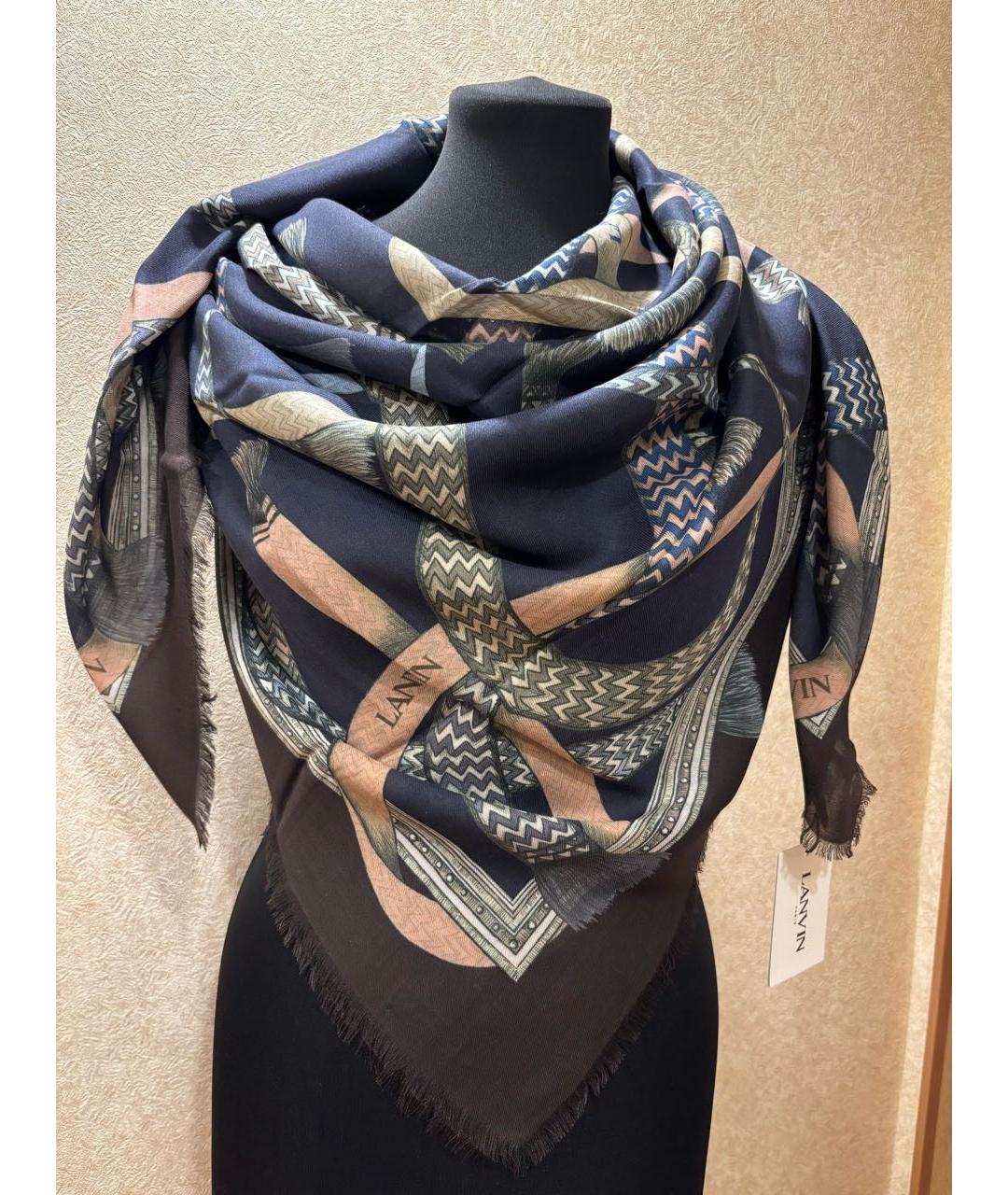 LANVIN Мульти кашемировый платок, фото 5