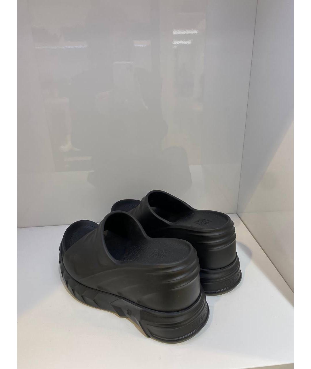 GIVENCHY Черные резиновые сабо, фото 3