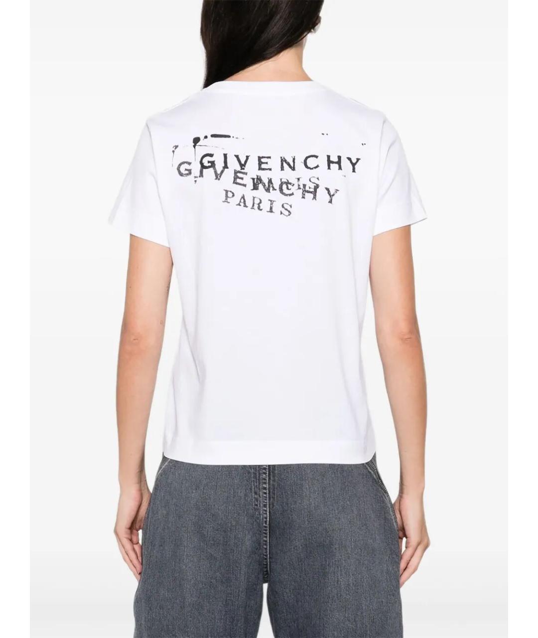 GIVENCHY Белая хлопковая футболка, фото 4