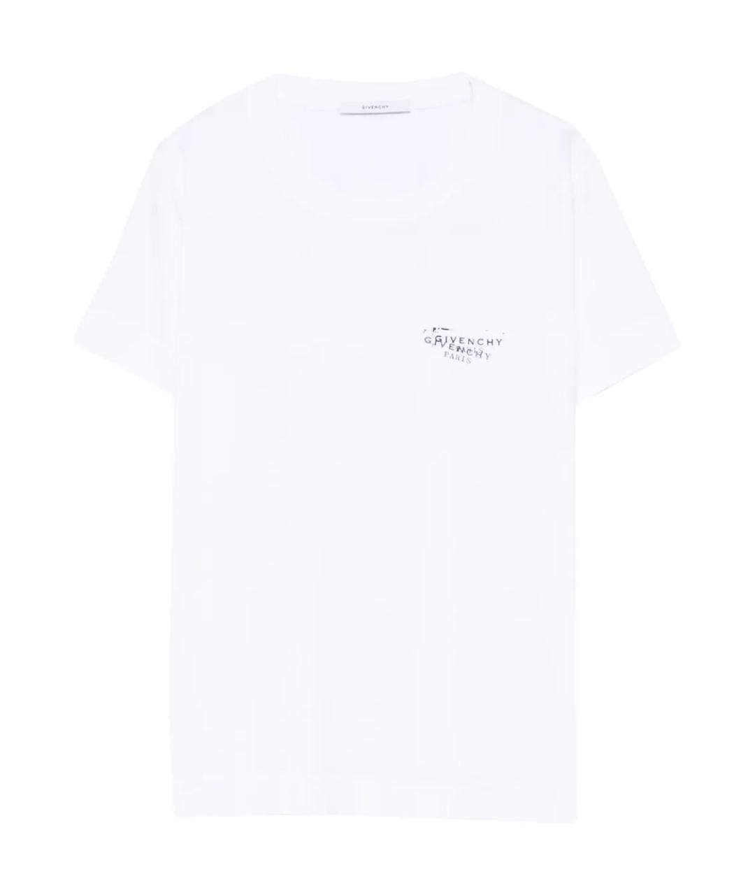 GIVENCHY Белая хлопковая футболка, фото 1