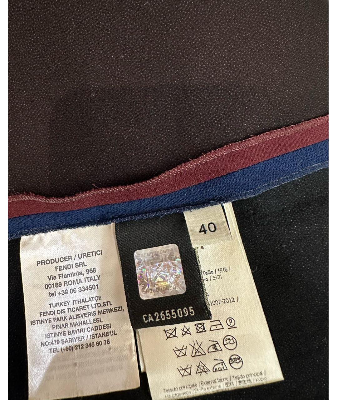 FENDI Мульти вискозная футболка, фото 4