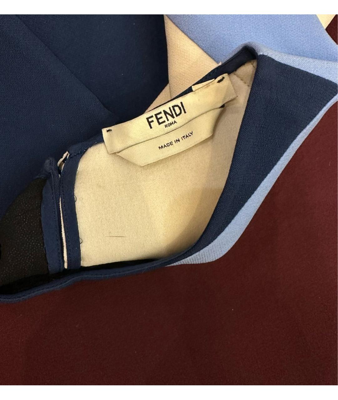 FENDI Мульти вискозная футболка, фото 3