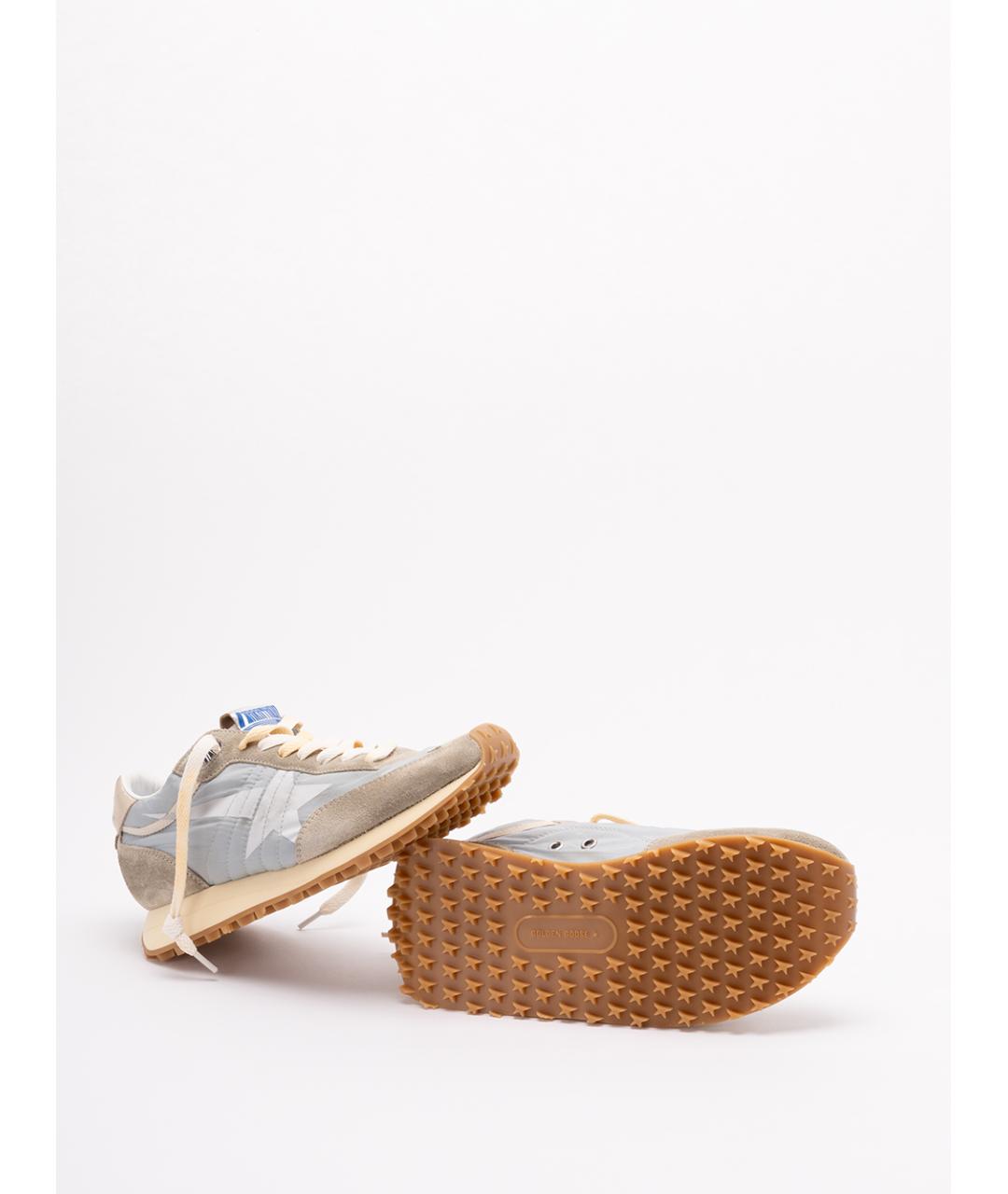 GOLDEN GOOSE DELUXE BRAND Бежевые текстильные кроссовки, фото 4