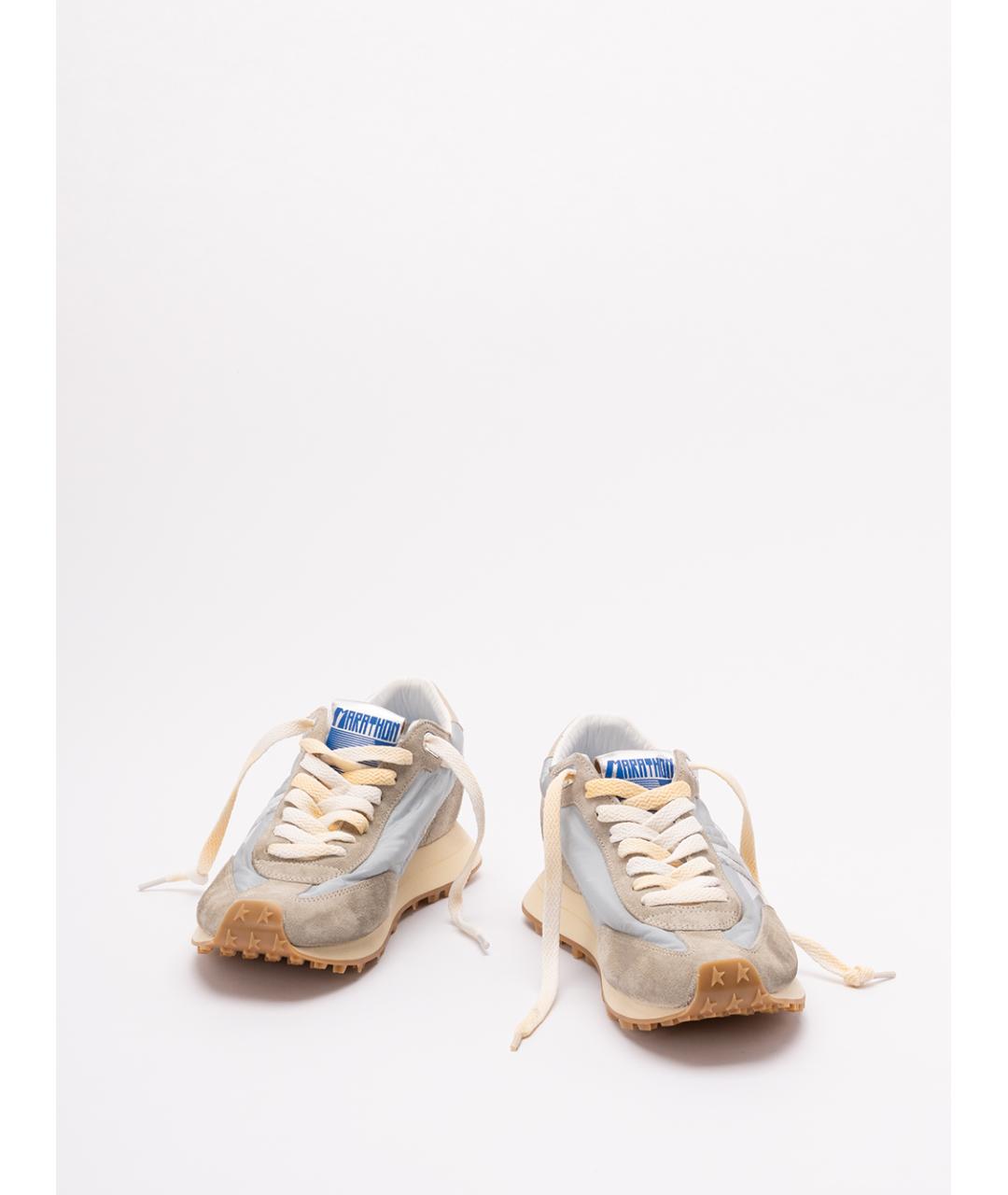 GOLDEN GOOSE DELUXE BRAND Бежевые текстильные кроссовки, фото 2