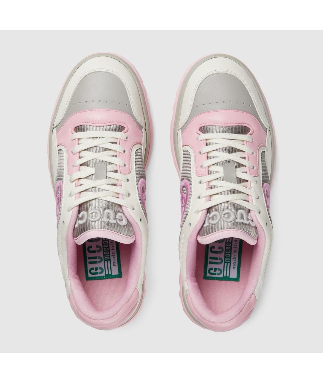 GUCCI Розовые кожаные кеды, фото 3