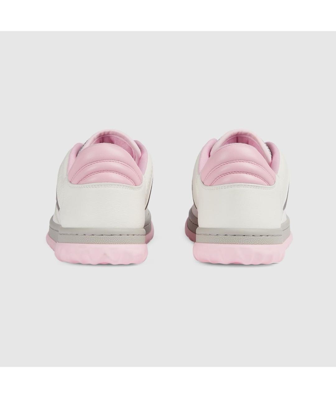 GUCCI Розовые кожаные кеды, фото 4