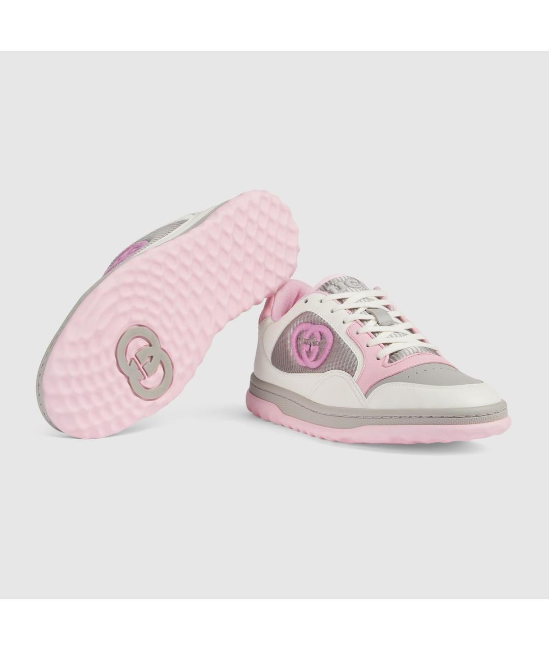 GUCCI Розовые кожаные кеды, фото 2