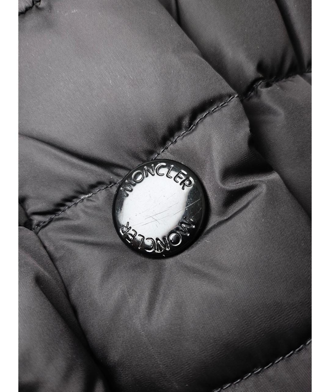 MONCLER Бежевый полиамидовый пуховик, фото 7