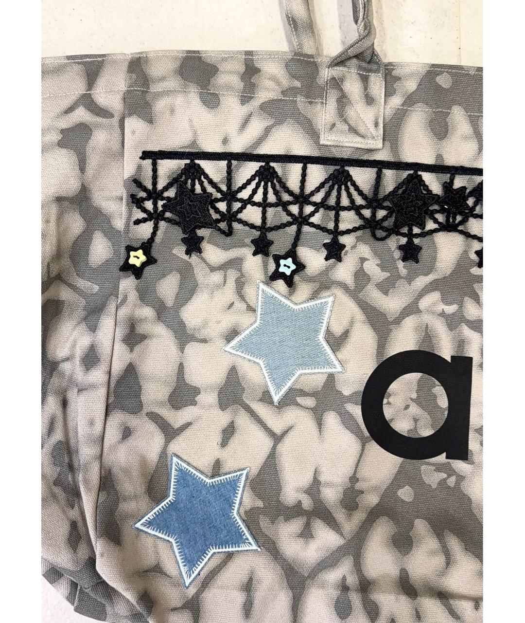 ALO YOGA Серая хлопковая сумка тоут, фото 5