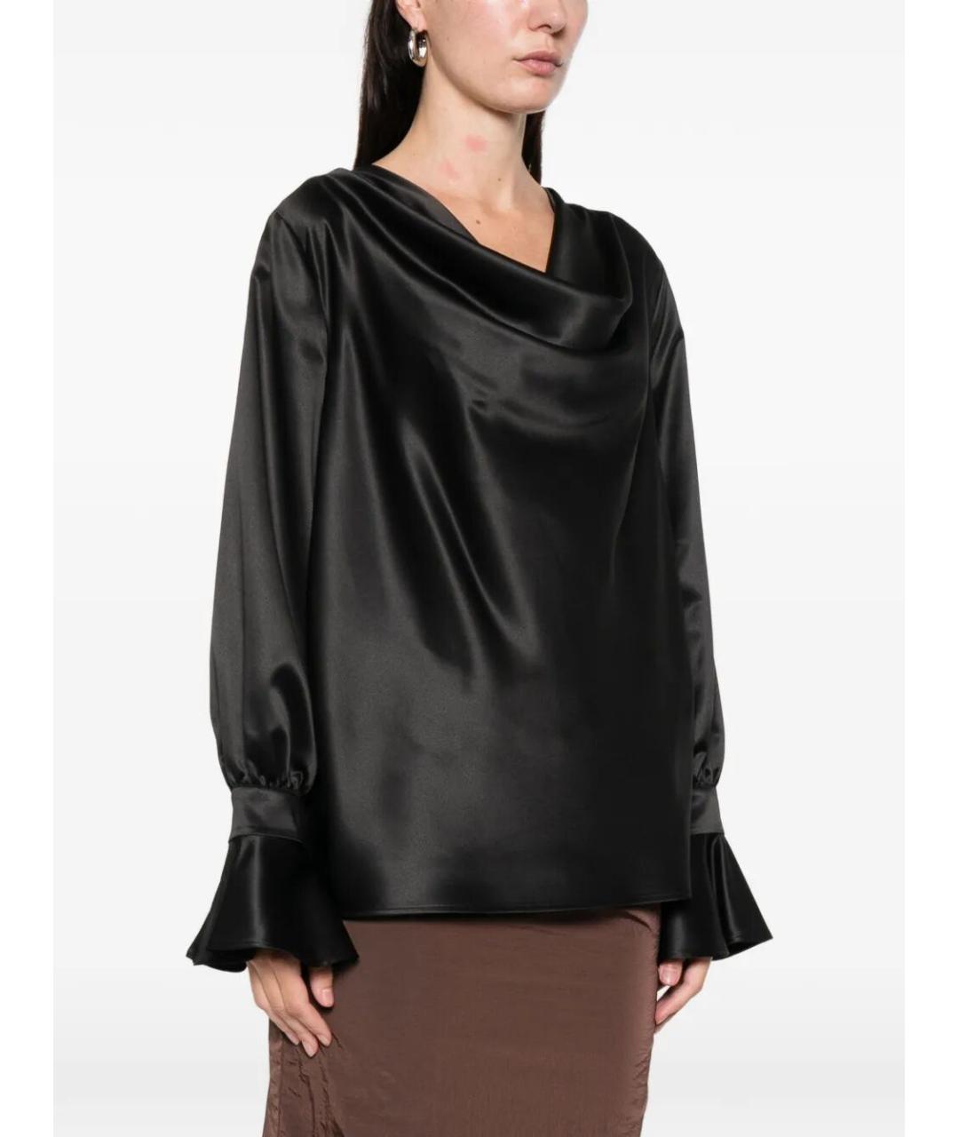 PINKO Черная полиэстеровая блузы, фото 4