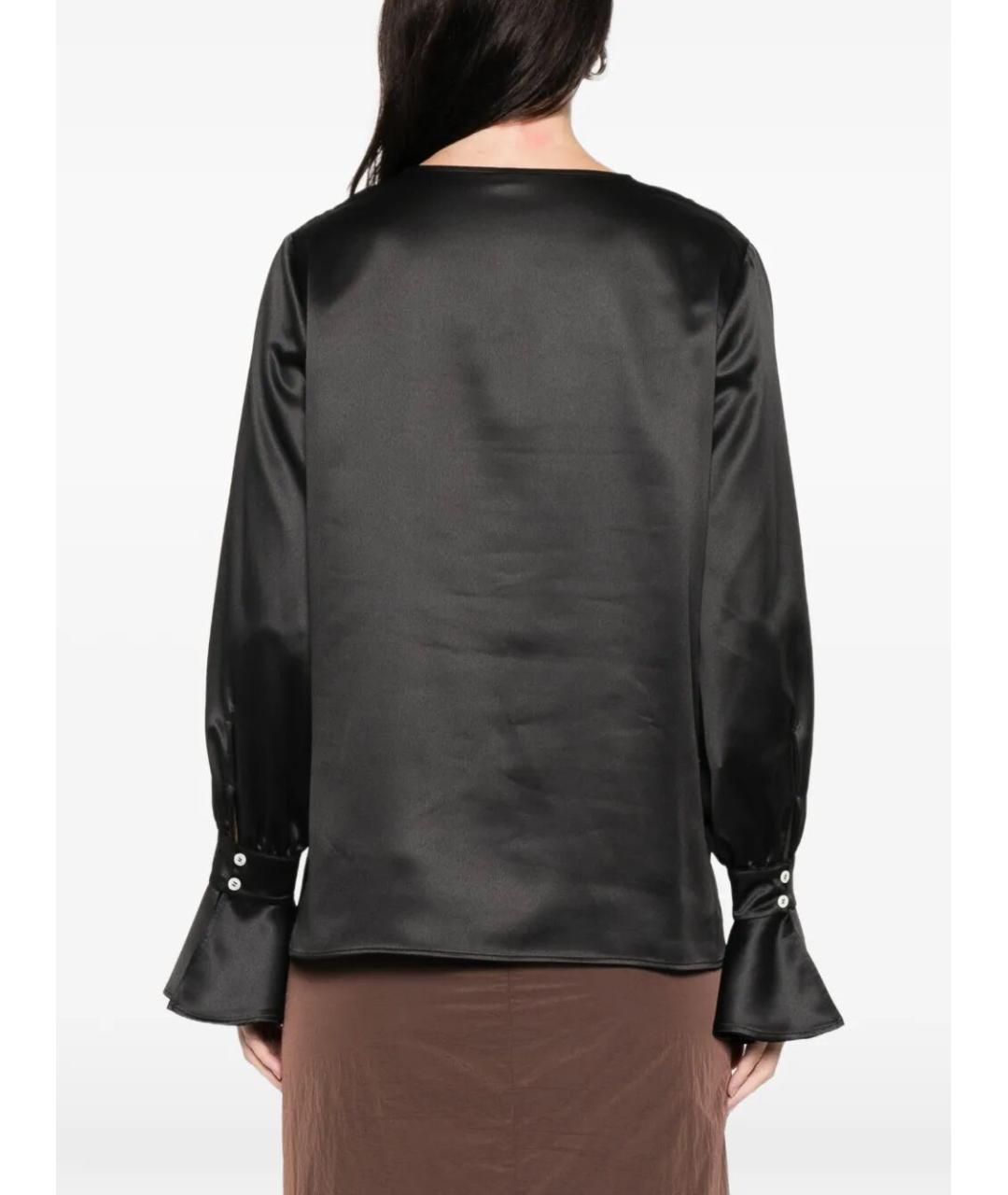 PINKO Черная полиэстеровая блузы, фото 5
