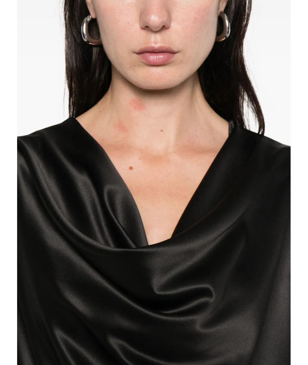 PINKO Черная полиэстеровая блузы, фото 3