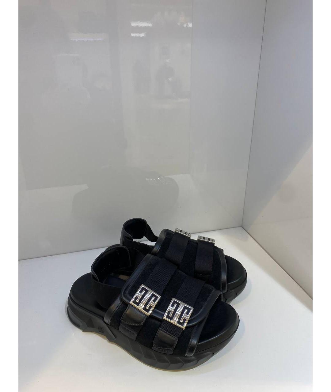 GIVENCHY Черные замшевые сабо, фото 4
