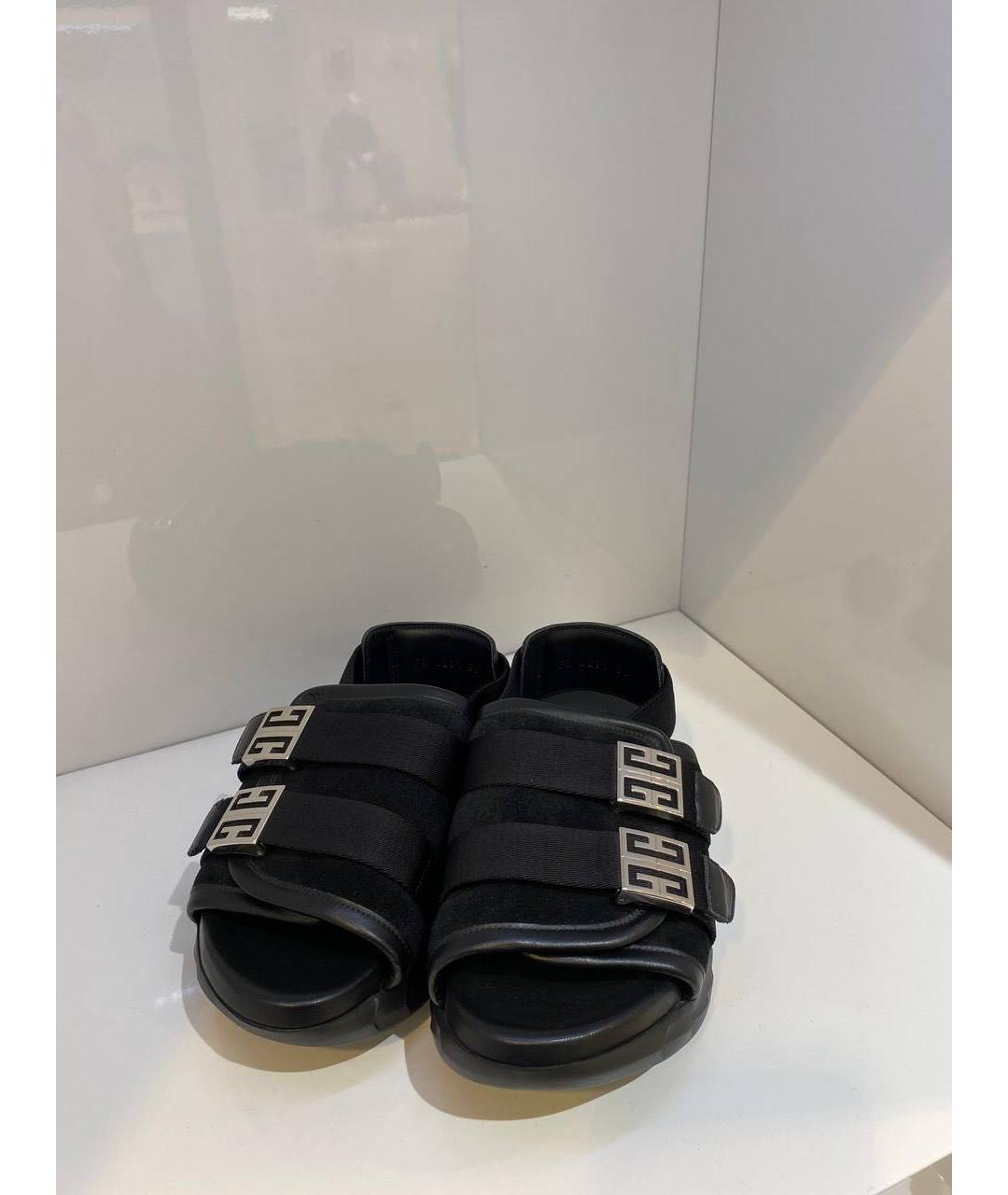 GIVENCHY Черные замшевые сабо, фото 2