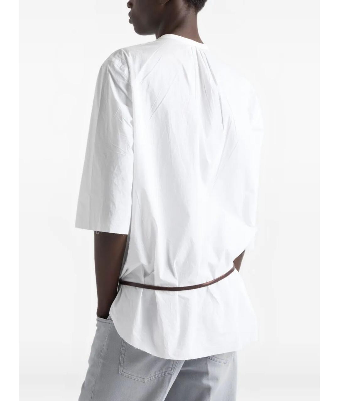 PRADA Белая хлопковая кэжуал рубашка, фото 4