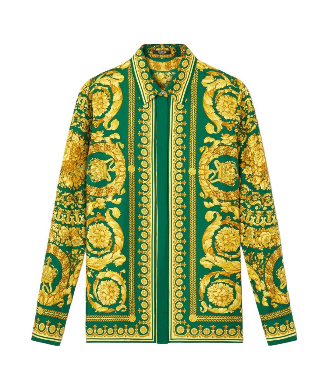 VERSACE Мульти шелковая рубашка, фото 1