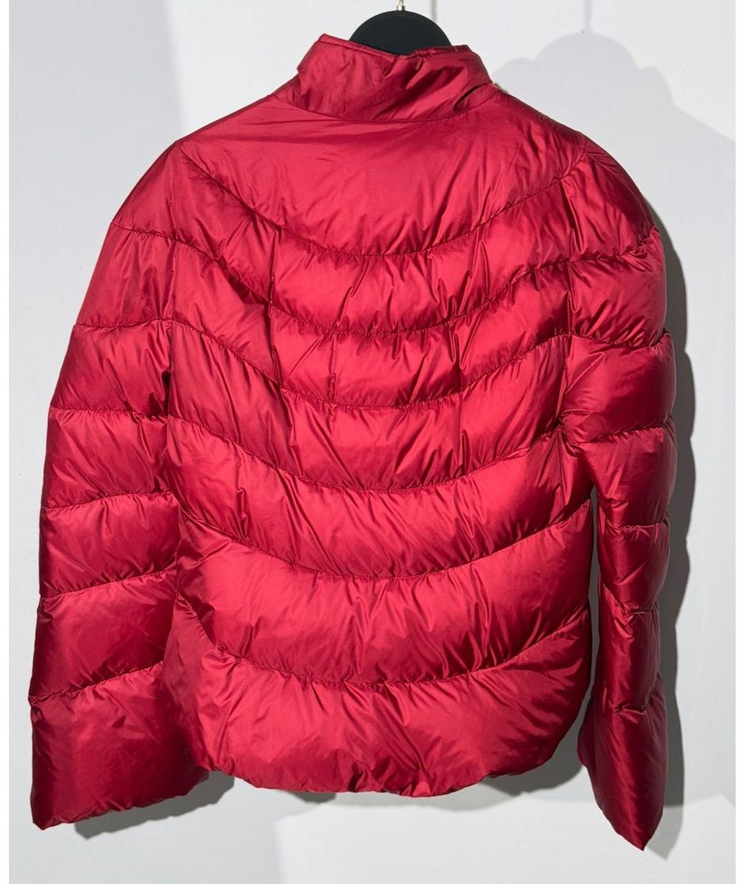 ERMANNO SCERVINO Бордовый полиэстеровый пуховик, фото 2