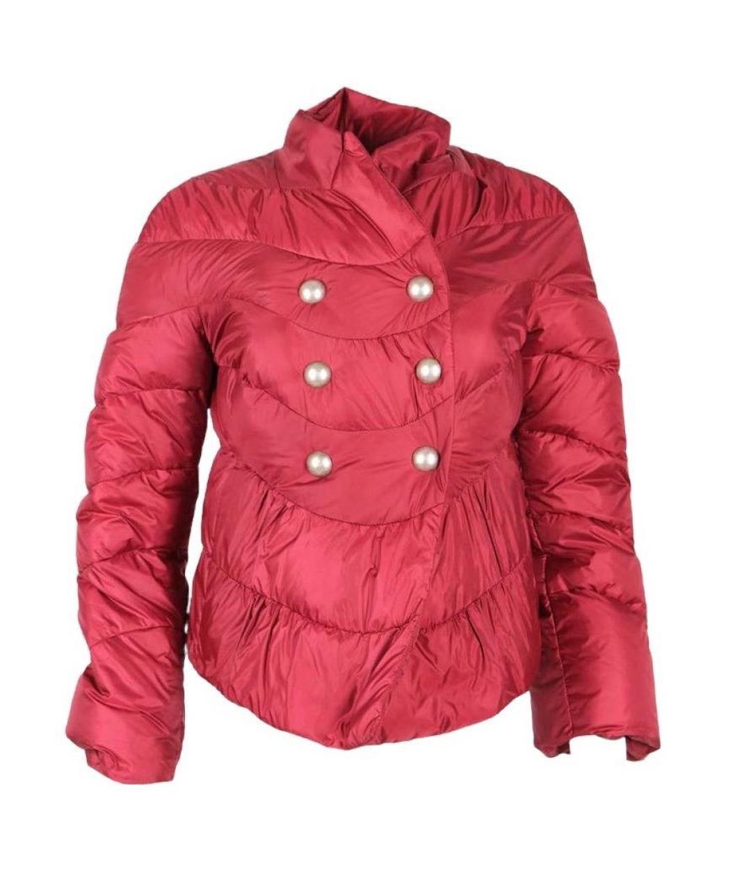 ERMANNO SCERVINO Бордовый полиэстеровый пуховик, фото 1