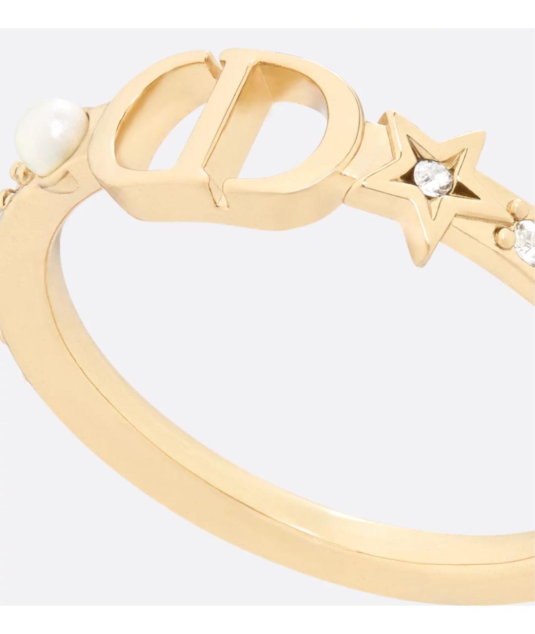 CHRISTIAN DIOR Золотое металлическое кольцо, фото 5