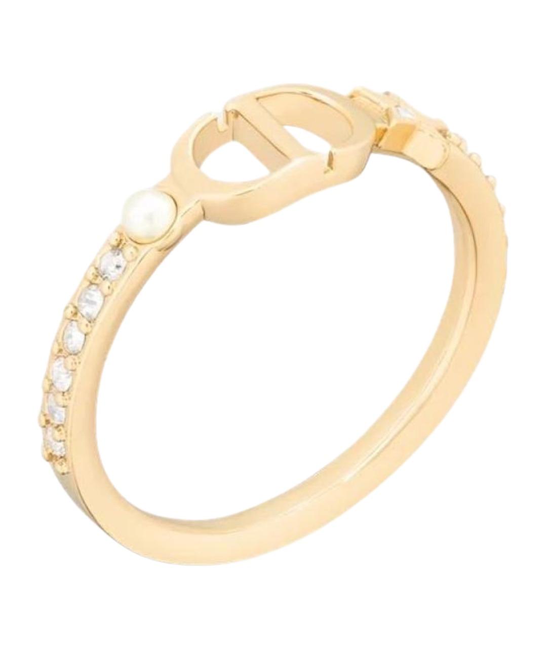 CHRISTIAN DIOR Золотое металлическое кольцо, фото 1