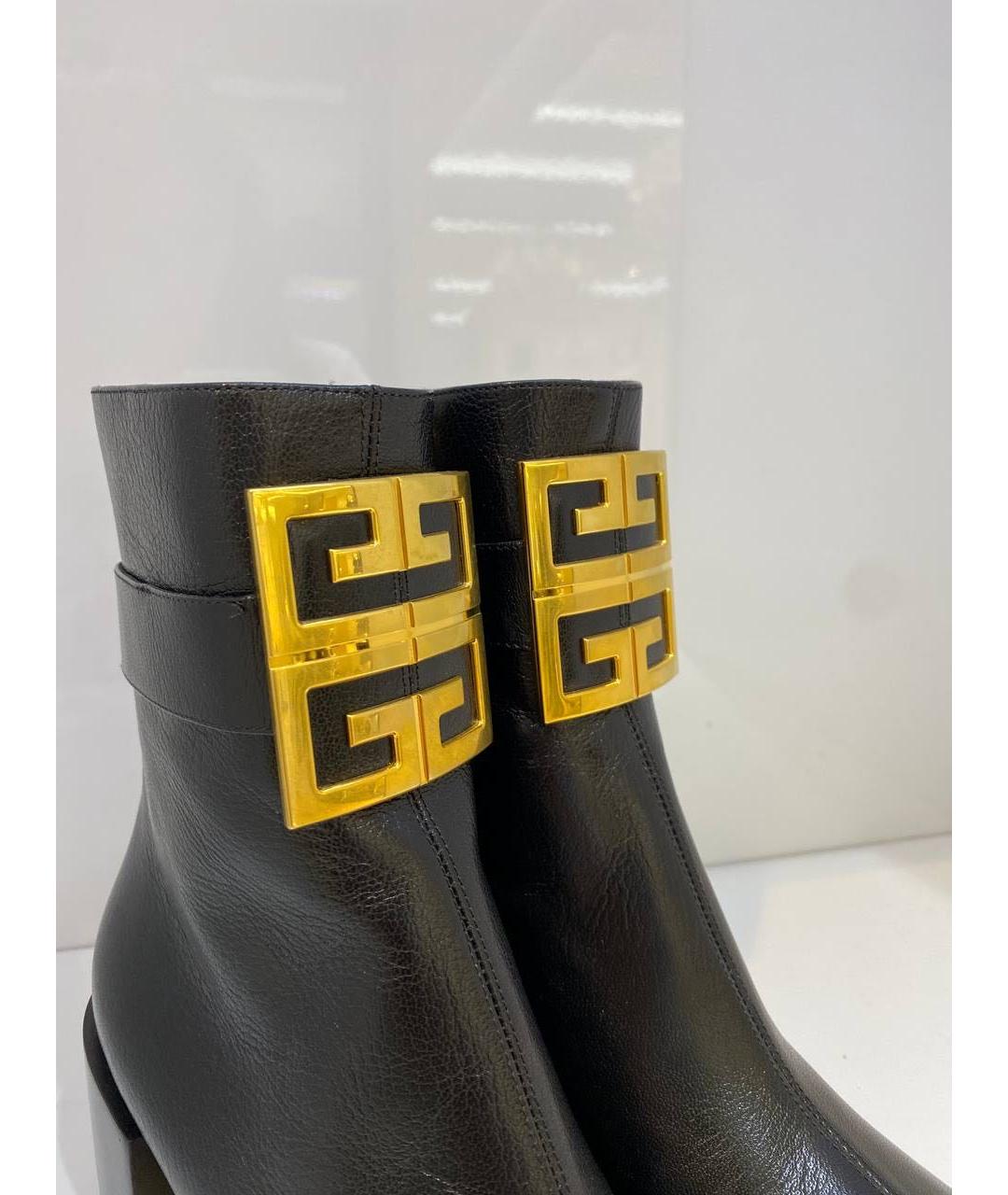 GIVENCHY Черные кожаные ботильоны, фото 2
