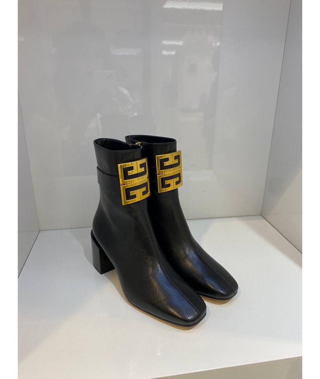 GIVENCHY Черные кожаные ботильоны, фото 4