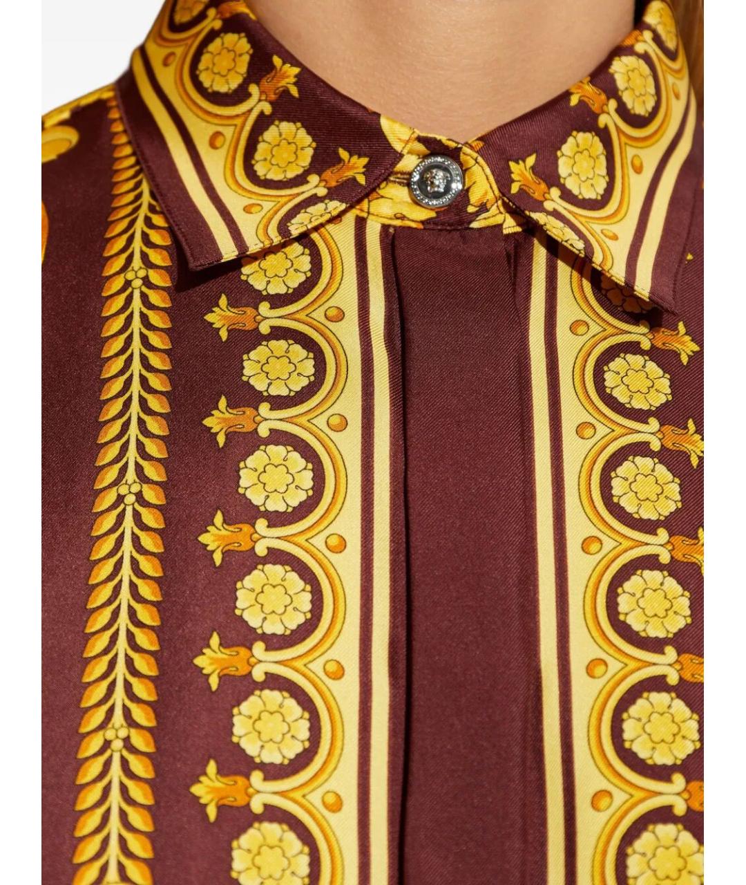 VERSACE Мульти шелковая рубашка, фото 3