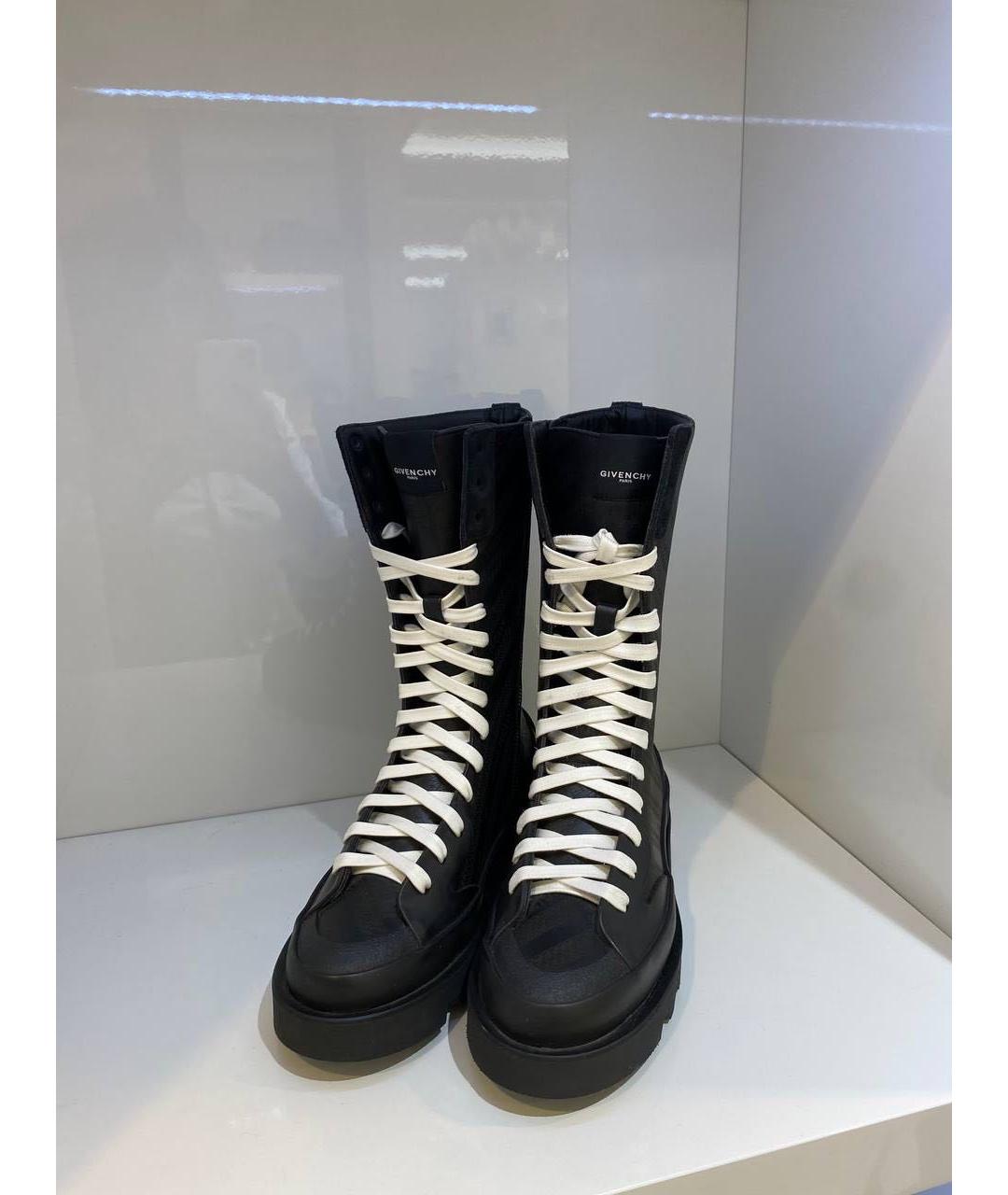 GIVENCHY Черные кожаные ботинки, фото 2