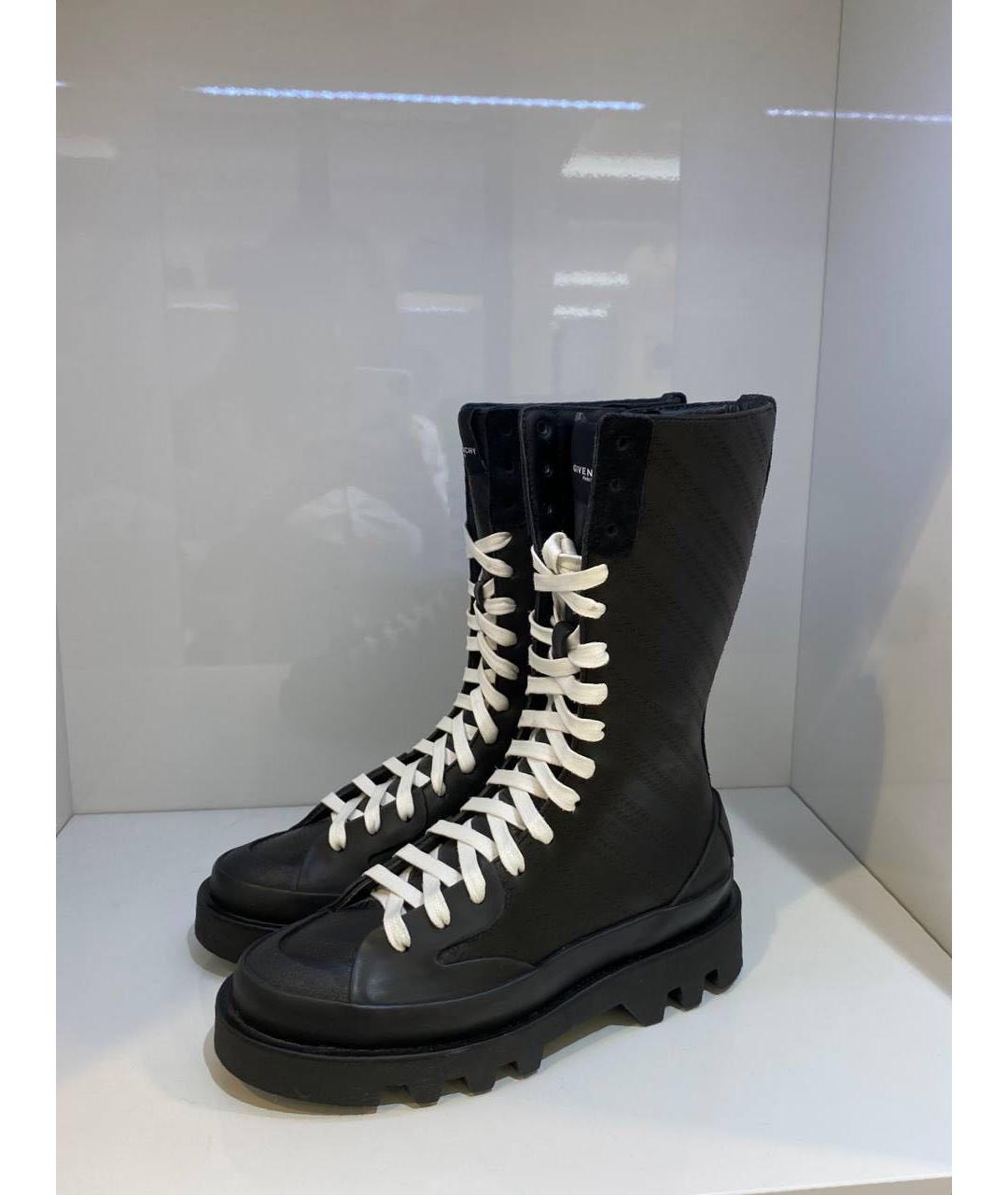 GIVENCHY Черные кожаные ботинки, фото 4