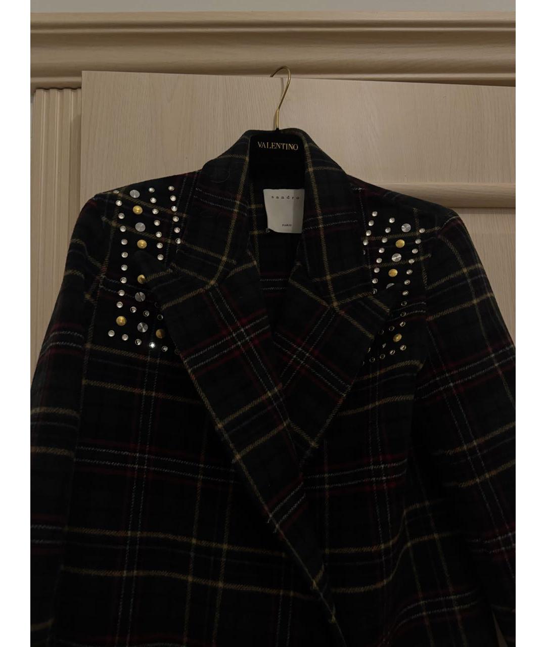 SANDRO Мульти шерстяное пальто, фото 2