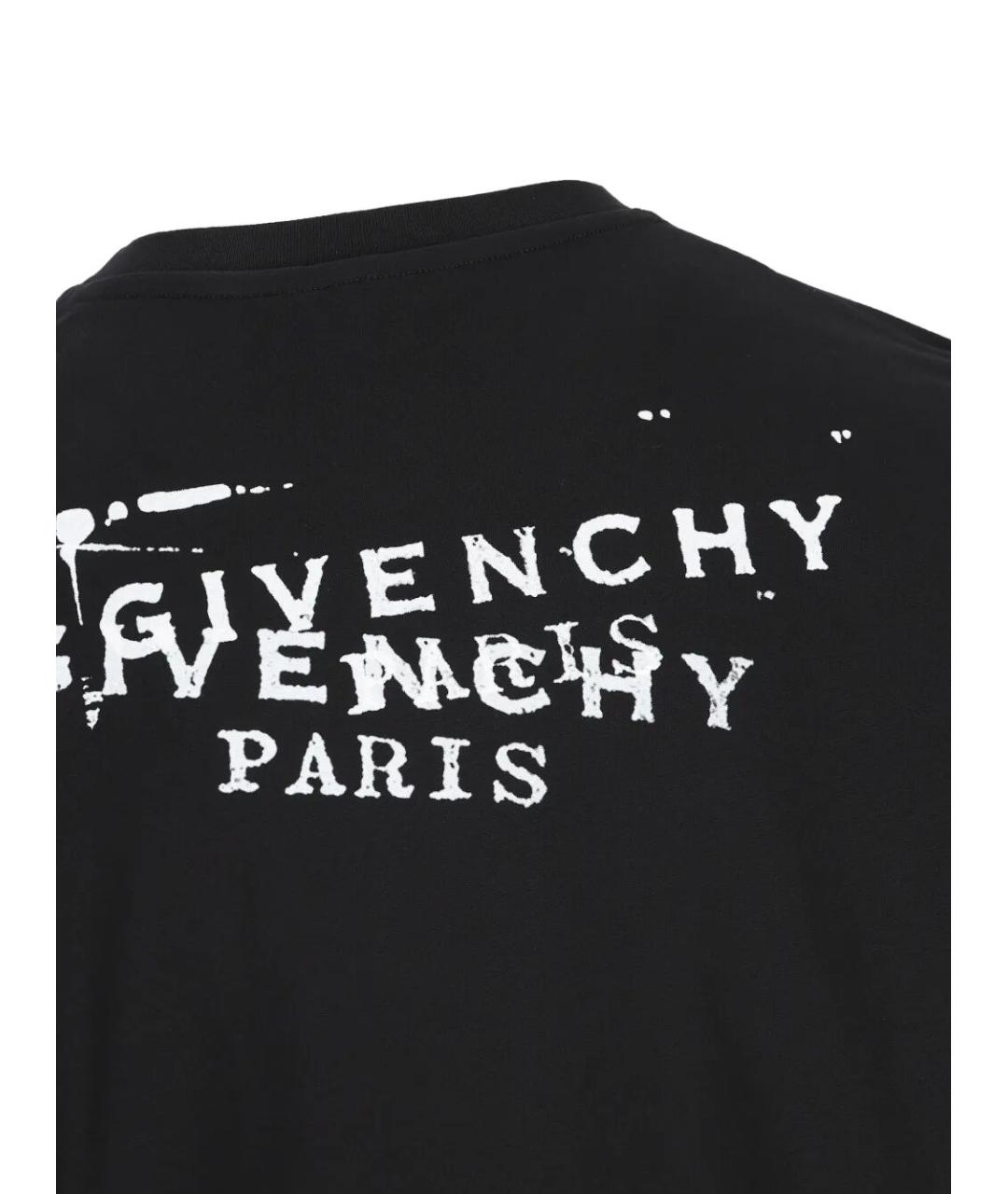 GIVENCHY Черная хлопковая футболка, фото 4