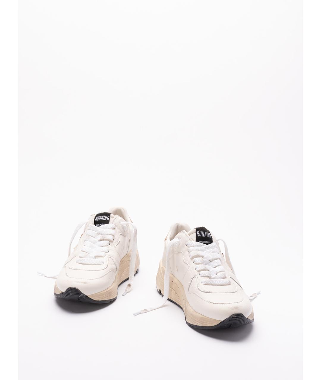 GOLDEN GOOSE DELUXE BRAND Белые кожаные кроссовки, фото 2